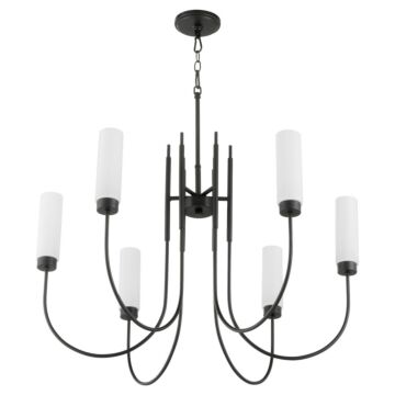 Jerome  Chandelier in Matte Black by Quorum