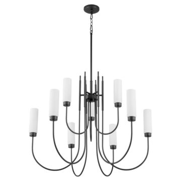 Jerome  Chandelier in Matte Black by Quorum