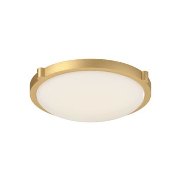 Floyd LED Flush Mount in Brushed Gold by Kuzco Lighting