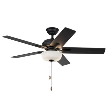 Erikson 52" Ceiling Fan in Matte Black by Kuzco Lighting