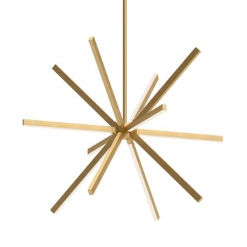 Sirius LED Chandelier in Brushed Gold by Kuzco Lighting