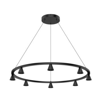 Dune LED Chandelier in Black by Kuzco Lighting