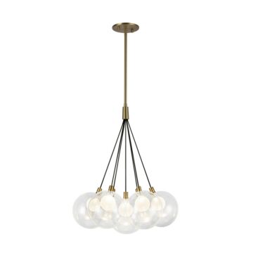 Bolla LED Chandelier in Brushed Gold by Kuzco Lighting