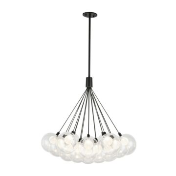 Bolla LED Chandelier in Black by Kuzco Lighting