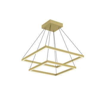 Piazza LED Chandelier in Brushed Gold by Kuzco Lighting