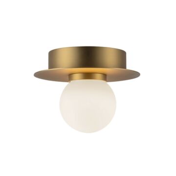 Elixir LED Flush Mount in Brushed Gold by Kuzco Lighting