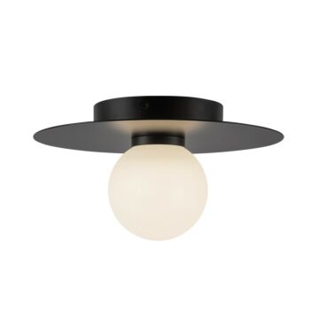 Elixir LED Flush Mount in Black by Kuzco