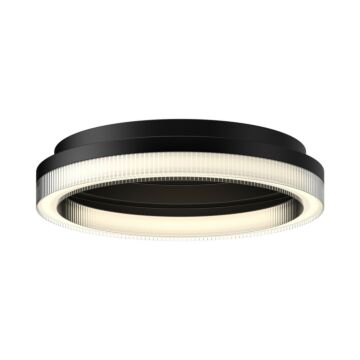 Calix LED Flush Mount in Black by Kuzco Lighting
