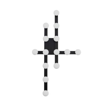 Rezz LED Wall Sconce in Black by Kuzco Lighting