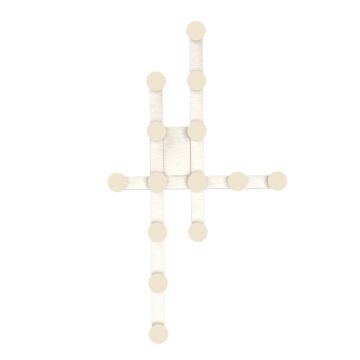 Rezz LED Wall Sconce in Brushed Nickel by Kuzco Lighting