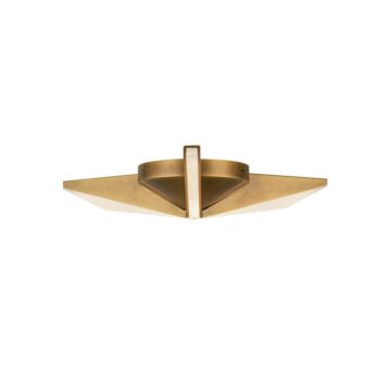 Tachi LED Flush Mount in Vintage Brass by Kuzco Lighting