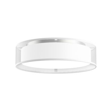 Dalton LED Flush Mount in White Organza by Kuzco Lighting