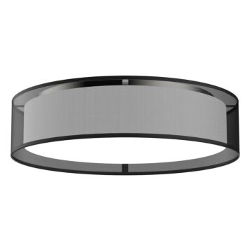 Dalton LED Flush Mount in Black Organza by Kuzco Lighting