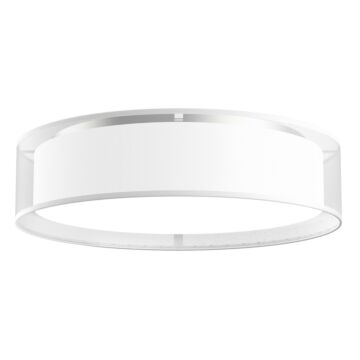 Dalton LED Flush Mount in White Organza by Kuzco Lighting