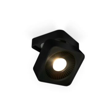Solo LED Flush Mount in Black by Kuzco Lighting