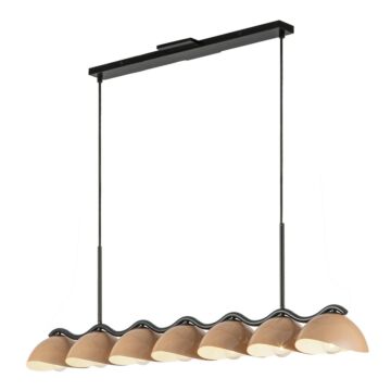 Atlas  Linear Pendant in Black Peach by Kuzco Lighting
