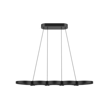 Maestro LED Linear Pendant in Black by Kuzco