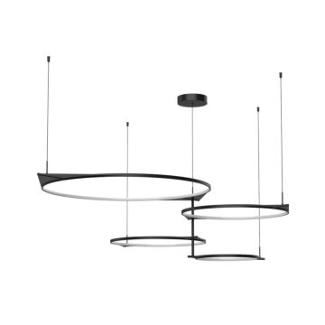 Serif LED Pendant in Black by Kuzco Lighting