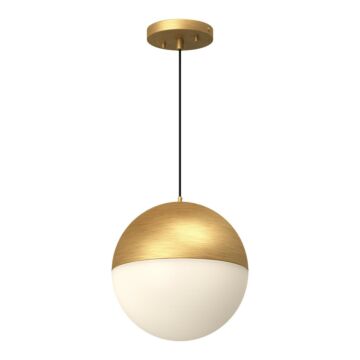 Monae LED Pendant in Brushed Gold by Kuzco Lighting