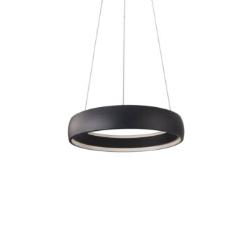 Halo LED Pendant in Black by Kuzco Lighting