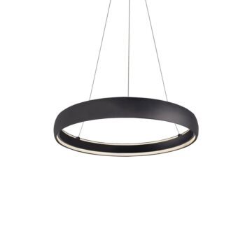 Halo LED Pendant in Black by Kuzco Lighting