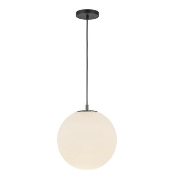 Marco  Pendant in Black Opal Glass by Kuzco Lighting