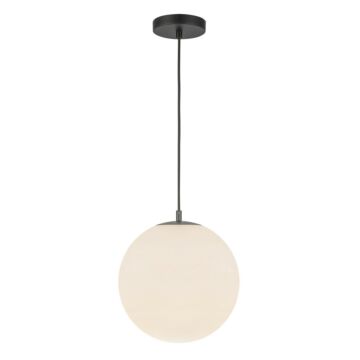 Marco LED Pendant in Black Opal Glass by Kuzco Lighting