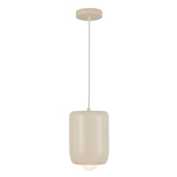 Hayden LED Pendant in Pearl White by Kuzco