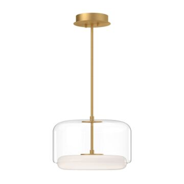 Enkel LED Pendant in Clear Brushed Gold by Kuzco Lighting