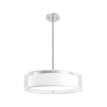 Dalton LED Pendant in White Organza by Kuzco Lighting