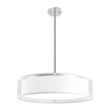Dalton LED Pendant in White Organza by Kuzco Lighting