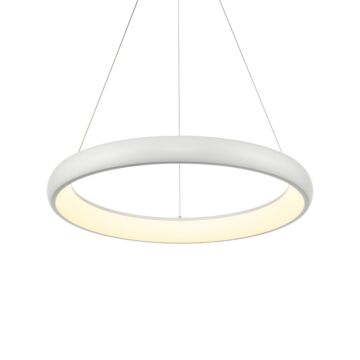 Cortana LED Pendant in White by Kuzco Lighting