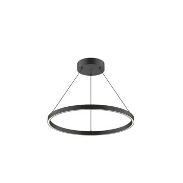 Cerchio LED Pendant in Black by Kuzco Lighting