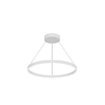 Cerchio LED Pendant in White by Kuzco Lighting