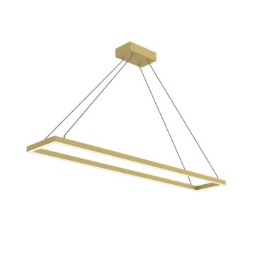 Piazza LED Pendant in Brushed Gold by Kuzco Lighting