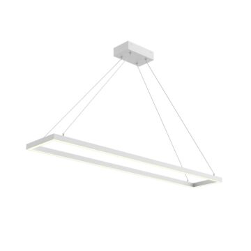Piazza LED Pendant in White by Kuzco Lighting