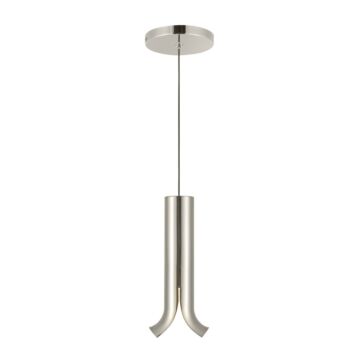 Husk LED Pendant in Polished Nickel by Kuzco