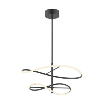 Collide LED Pendant in Black by Kuzco Lighting