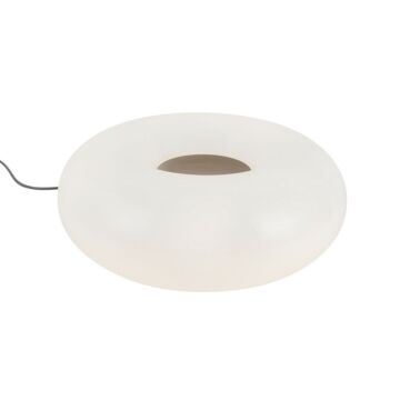 Nimbus LED Table Lamp in Vintage Brass Opal Glass by Kuzco Lighting