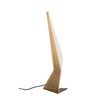 Tachi LED Table Lamp in Vintage Brass by Kuzco Lighting