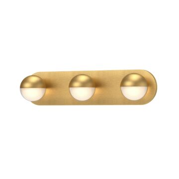 Pluto LED Bathroom Vanity Light in Brushed Gold by Kuzco Lighting