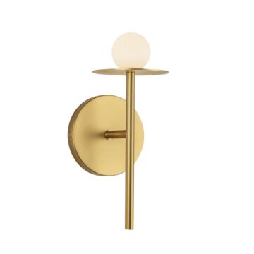 Elixir LED Wall Sconce in Brushed Gold by Kuzco