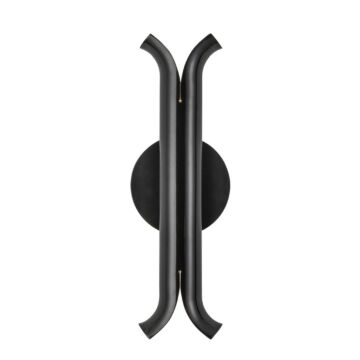 Husk LED Wall Sconce in Glossy Black by Kuzco