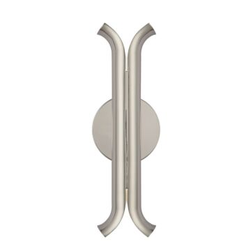 Husk LED Wall Sconce in Polished Nickel by Kuzco