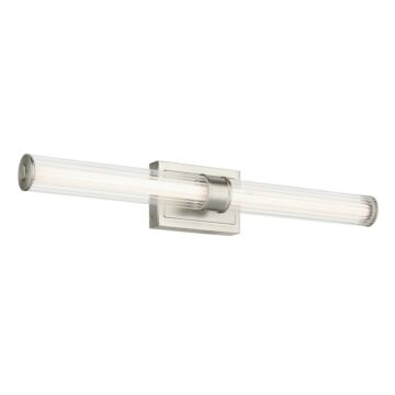 Laurene LED Linear Bathroom Vanity Light in Brushed Nickel by Kichler