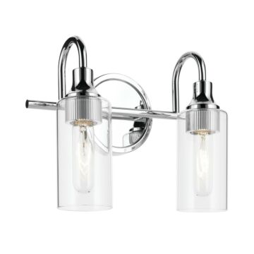 Kavi  Bathroom Vanity Light in Chrome by Kichler