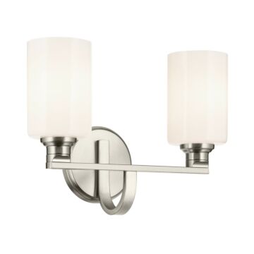 Gioe  Bathroom Vanity Light in Brushed Nickel by Kichler