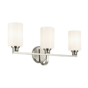 Gioe  Bathroom Vanity Light in Brushed Nickel by Kichler