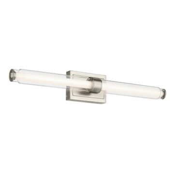 Laurene LED Linear Bathroom Vanity Light in Brushed Nickel by Kichler