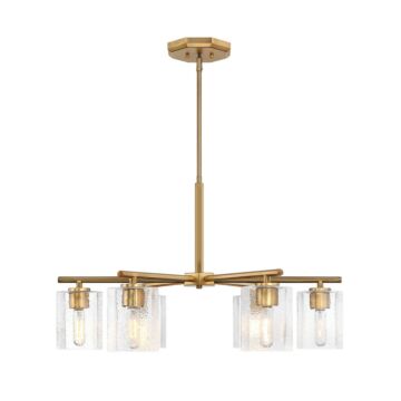 Haven  Chandelier in Old Satin Brass by Designers Fountain
